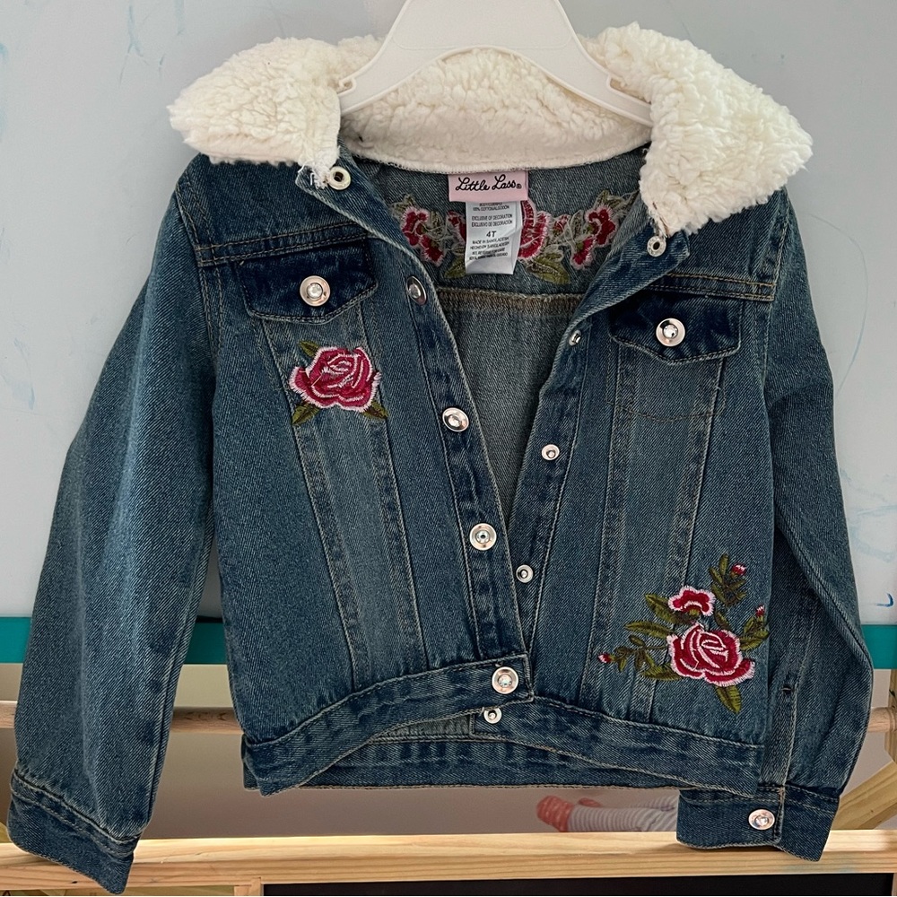 STUNNING NWOT TODDLER GIRLS JEAN JACKET! 4T